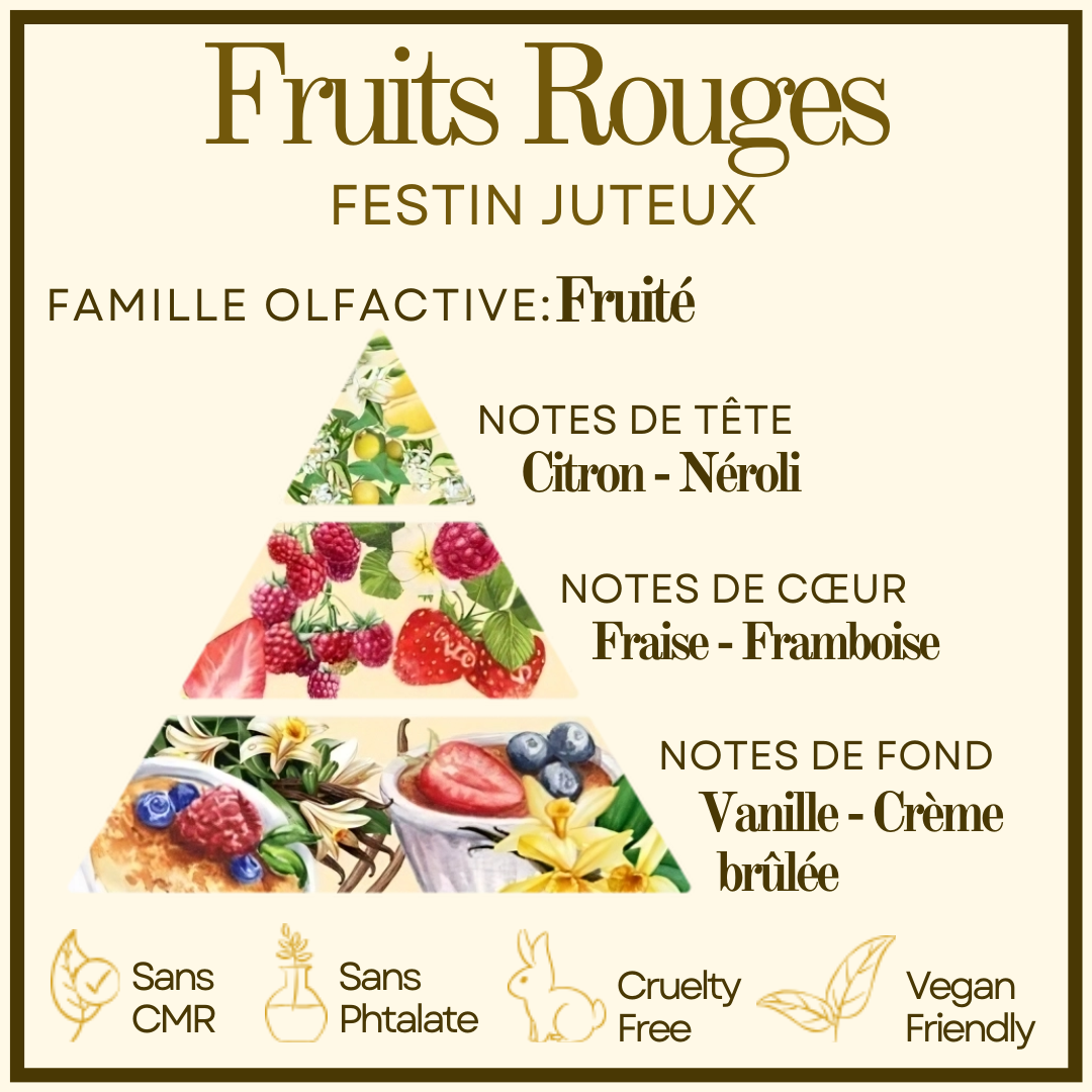 Macaron Fruits Rouges Cocon de cire