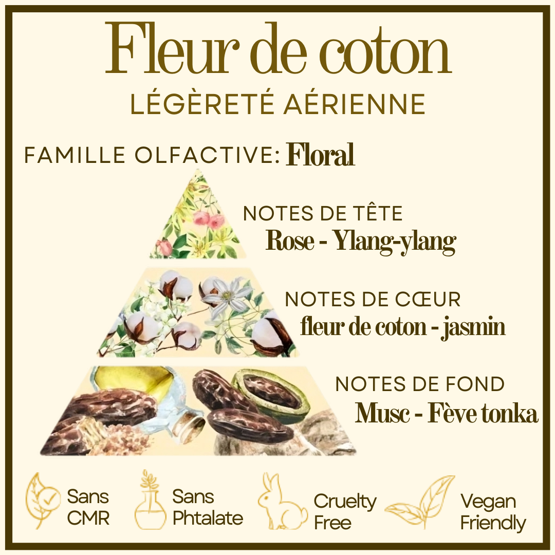 Macaron Fleur de Coton Cocon de cire
