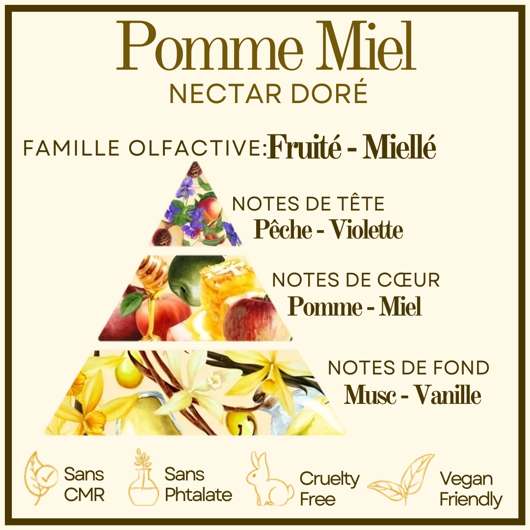 Bougie gourmande Pomme Miel Cocon de cire