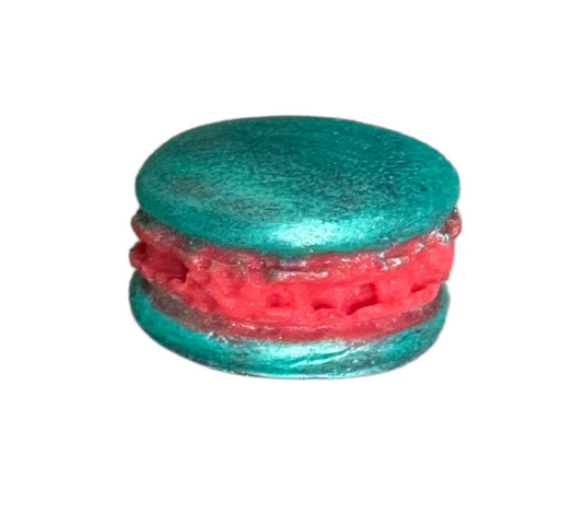 Macaron Rhubarbe Fraise Cocon de cire
