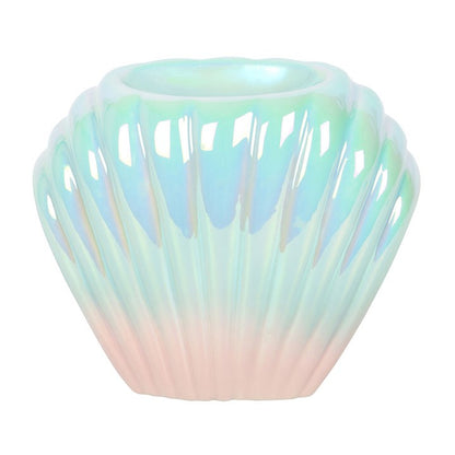 Brûle-parfum Coquillage irisé Cocon de cire