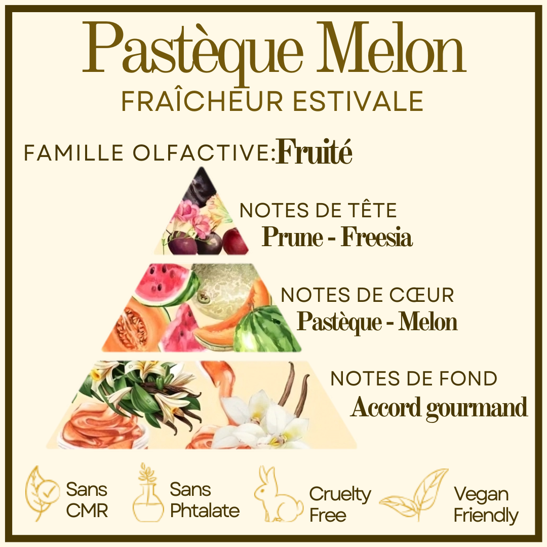 Pastèque Melon Cocon de cire