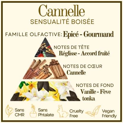 Bougie gourmande Cannelle Cocon de cire