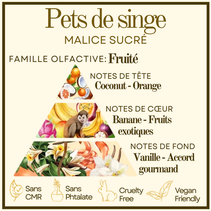 Pets de singe Cocon de cire