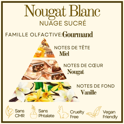 Douceur d'Autrefois - Nougat Blanc Cocon de cire