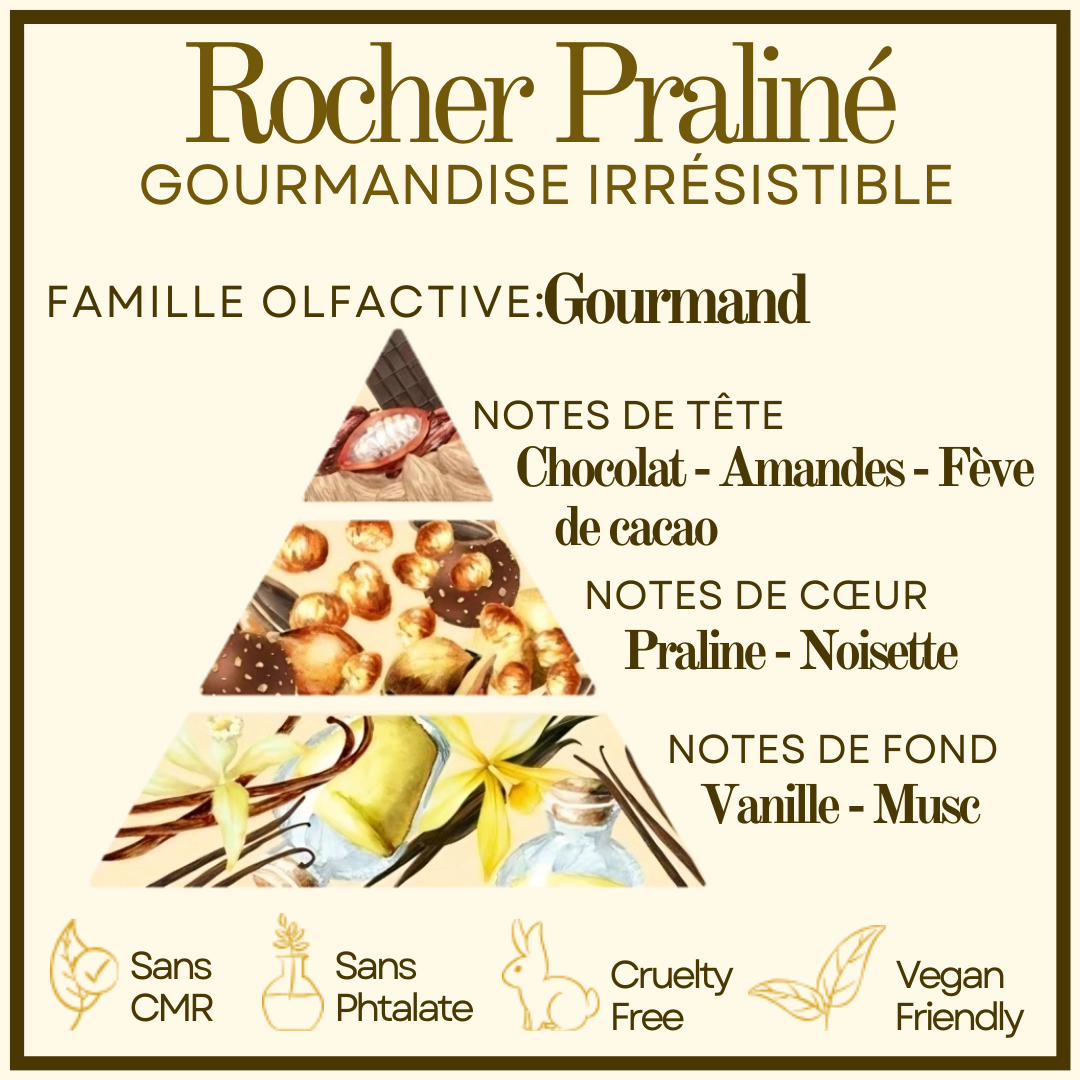 Trésor de Noël - Rocher Praliné Cocon de cire