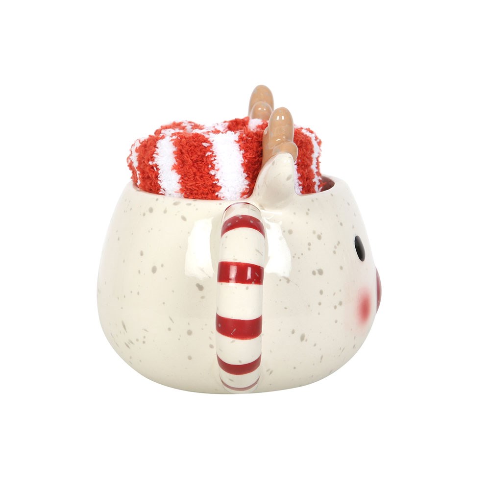 Bougie/Tasse Rudolph + Chausettes Cocon de cire