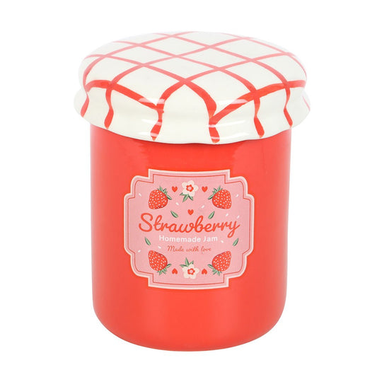 Brûle-parfum Pot de confiture de fraises Cocon de cire