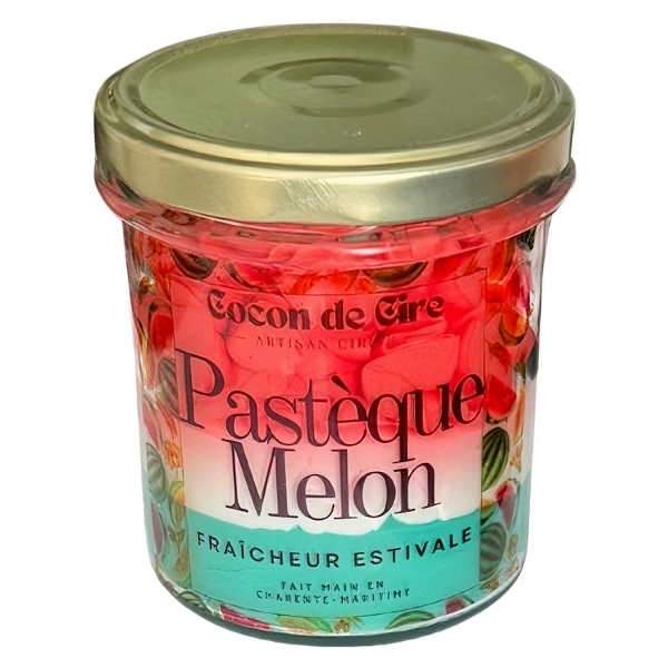 Bougie gourmande Pastèque Melon Cocon de cire