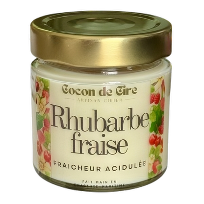 Rhubarbe Fraise Cocon de cire