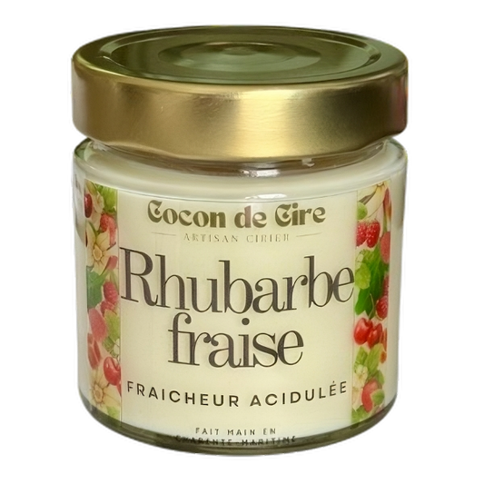 Rhubarbe Fraise Cocon de cire