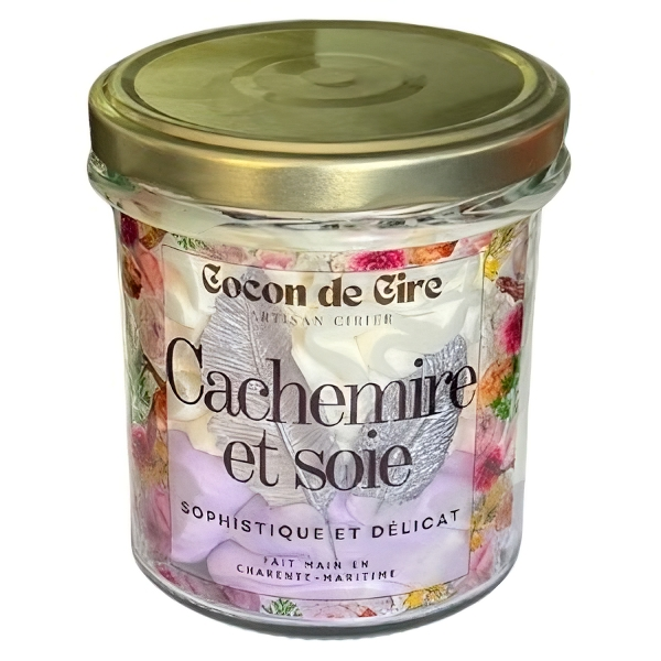 Bougie gourmande Cachemire et soie Cocon de cire