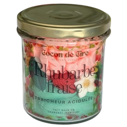 Rhubarbe Fraise Cocon de cire
