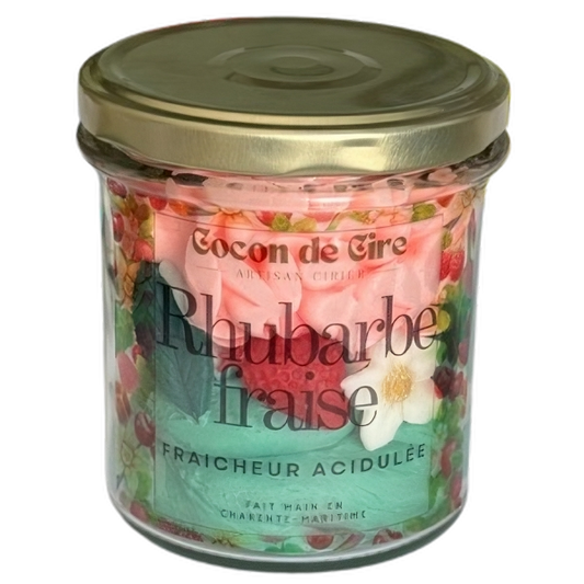 Rhubarbe Fraise Cocon de cire