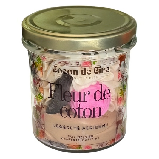 Bougie gourmande Fleur de coton Cocon de cire
