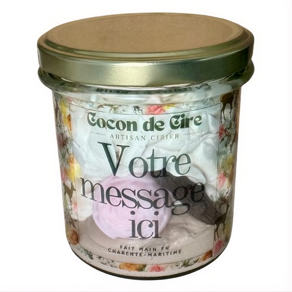 Bougie gourmande personnalisable - Spécial Fête des grand-mères Cocon de cire