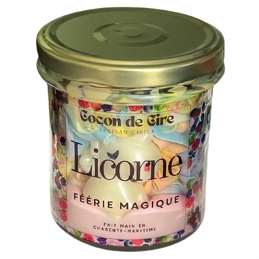 Bougie gourmande Licorne Cocon de cire