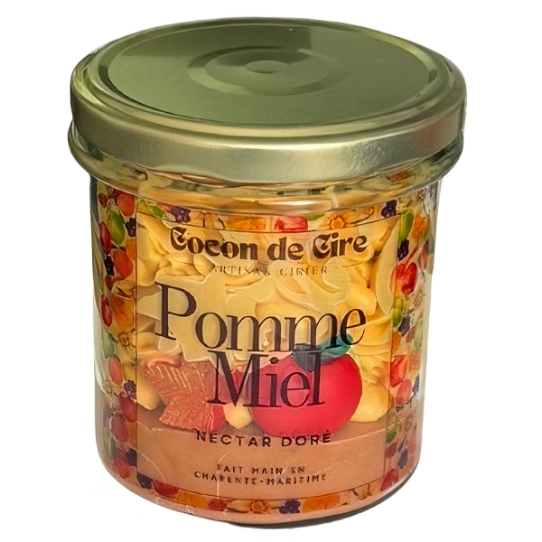 Bougie gourmande Pomme Miel Cocon de cire