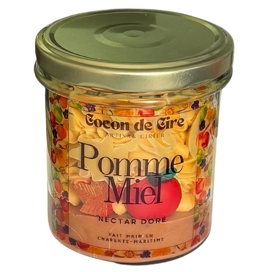 Bougie gourmande Pomme Miel Cocon de cire
