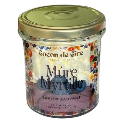Bougie gourmande Mûre Myrtille Cocon de cire