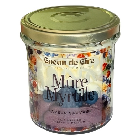 Bougie gourmande Mûre Myrtille Cocon de cire