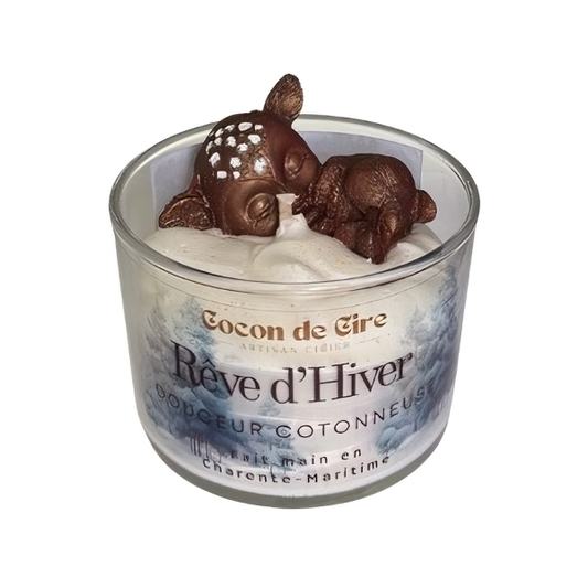 Rêve d'Hiver - Fleur de Coton Cocon de cire