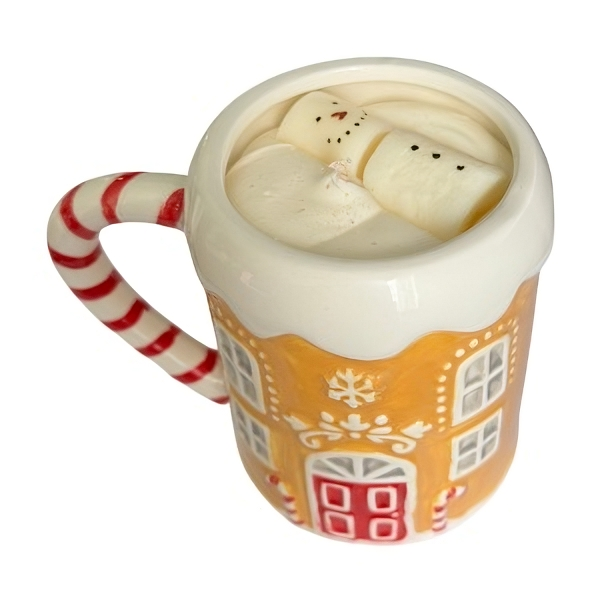 Bougie/Tasse Maison en pain d'épices Cocon de cire