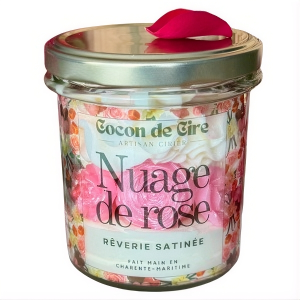 Nuage de rose - Rose vanillée Cocon de cire
