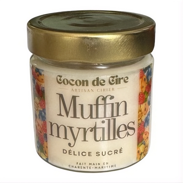 Muffin myrtilles Cocon de cire