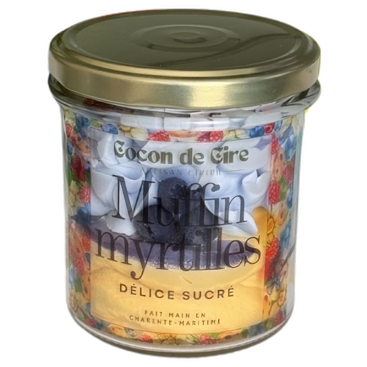 Muffin myrtilles Cocon de cire