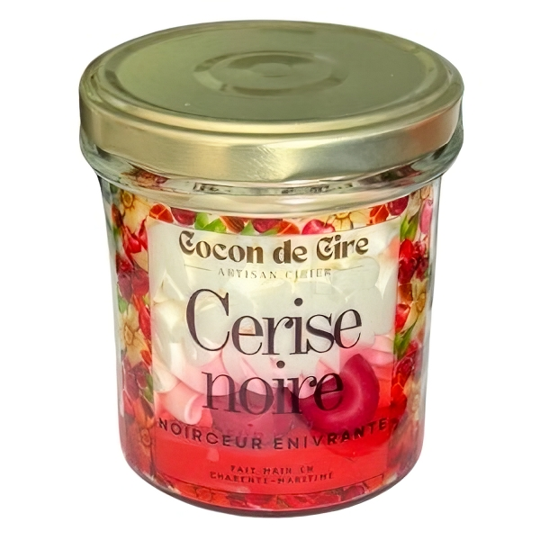 Bougie gourmande Cerise Noire Cocon de cire