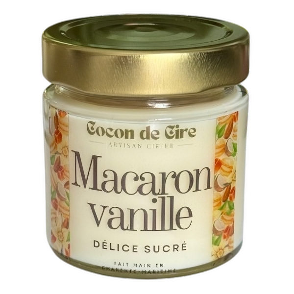 Macaron vanille Cocon de cire