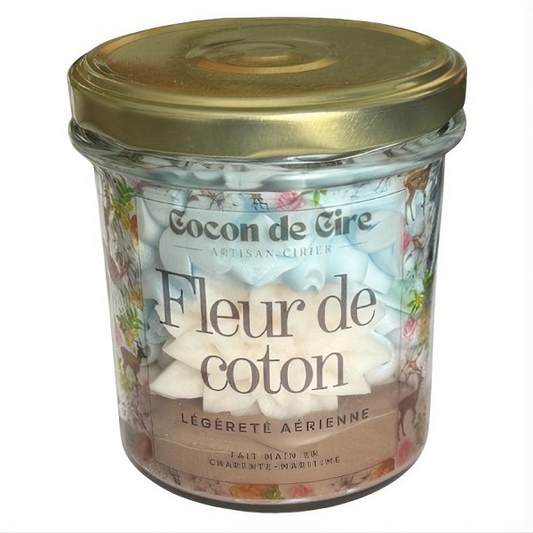 Bougie gourmande Fleur de coton Cocon de cire