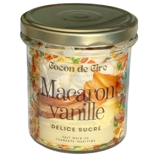 Macaron vanille Cocon de cire
