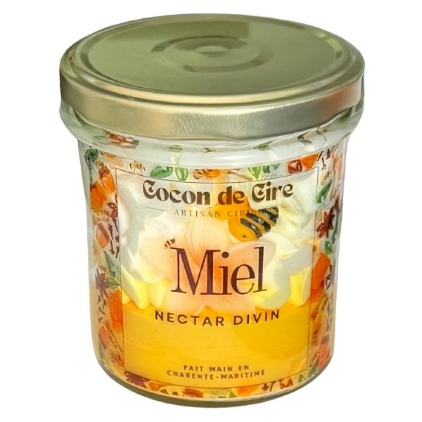 Bougie gourmande Miel Cocon de cire